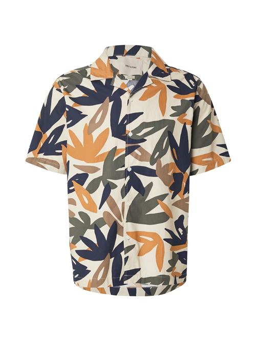 Only & Sons Skjorte 'ONSSAVELI'  sand / mørkeblå / grå / khaki