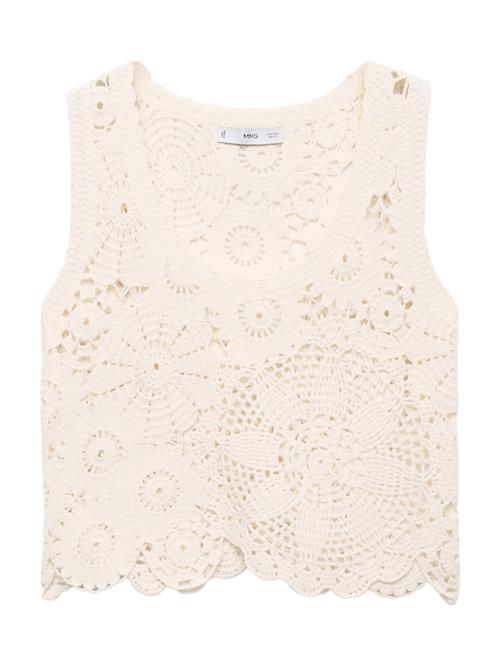 MANGO Sticktop 'GARDEN'  ecru