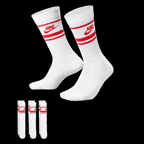 Nike Dri-FIT Everyday Essential-crewstrømper (3 par) - hvid