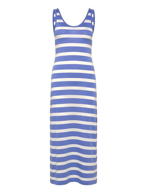 GANT | Striped Fluid Midi Jersey Dress | L