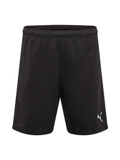 PUMA Sportsbukser 'TeamRise'  sort / hvid