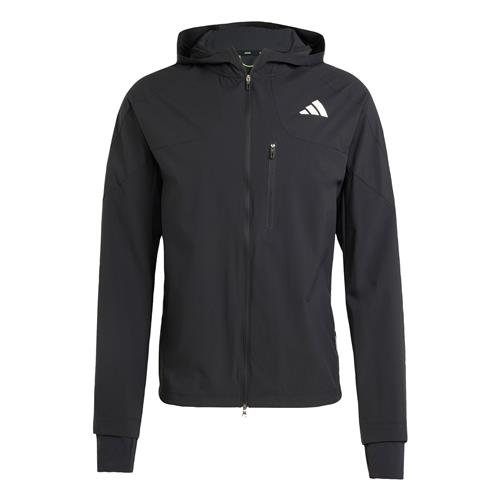 ADIDAS PERFORMANCE Træningsjakke 'Adizero'  sort / hvid