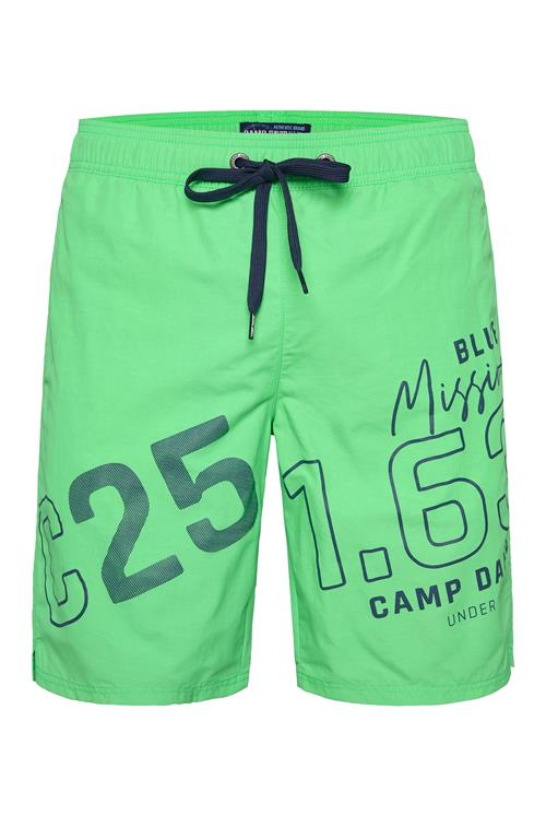 CAMP DAVID Badeshorts  marin / lime