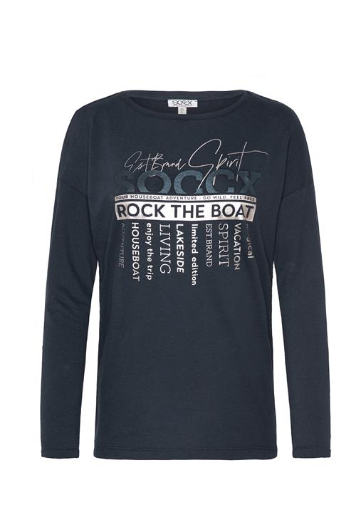 Soccx Shirts 'Rock the Boat'  blå / sølv