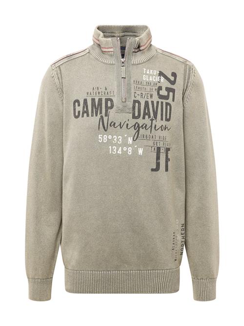 CAMP DAVID Pullover  grå / khaki / sort
