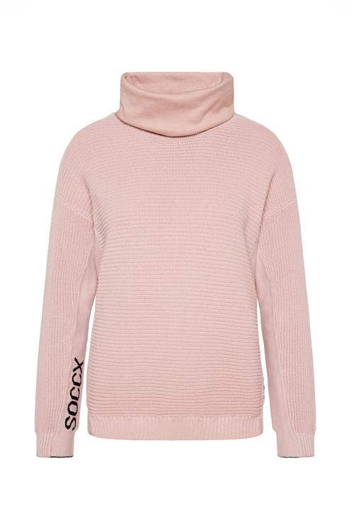 Soccx Pullover  lyserød / sort