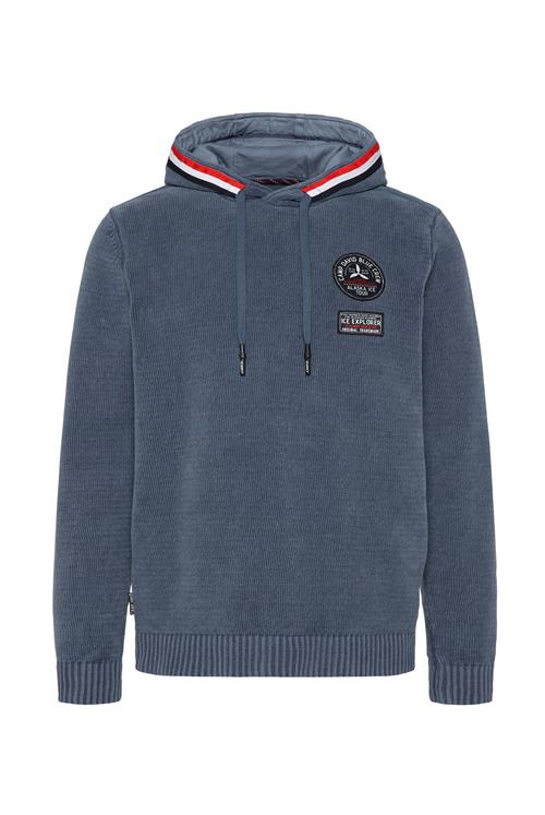 CAMP DAVID Pullover 'Alaska Ice Tour'  safir / brandrød / sort / hvid