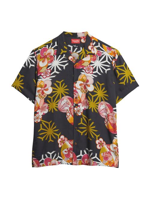 Superdry & Co Skjorte 'HAWAIIAN RESORT'  siv / koral / sort / hvid