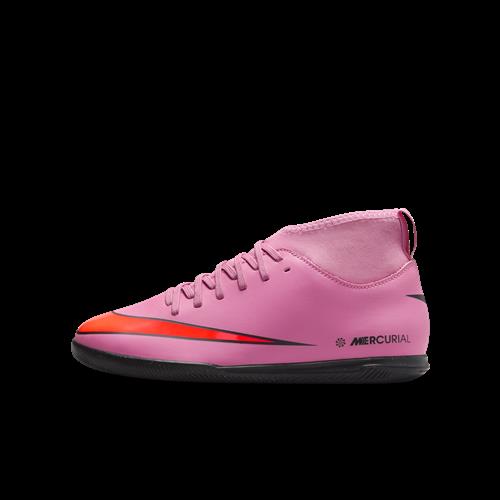 Nike Jr. Mercurial Superfly 10 Club IC High-Top-fodboldsko til mindre/større børn - Pink