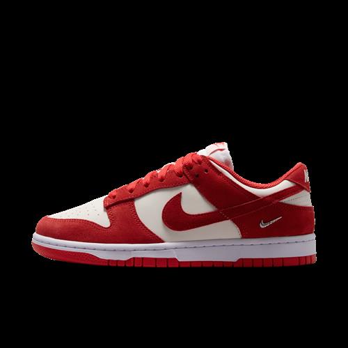 Nike Dunk Low ruskindsko til kvinder - hvid