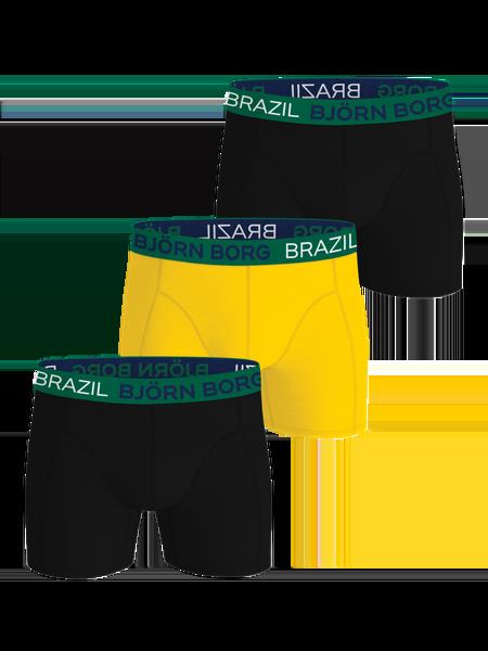 Björn Borg Cotton Stretch Boxers Brazil 3-pack Sort, M