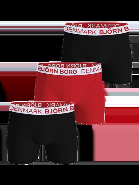 Björn Borg Cotton Stretch Boxers Denmark 3-pack Sort, M