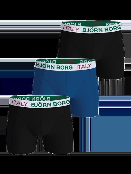 Björn Borg Cotton Stretch Boxers Italy 3-pack Sort, M