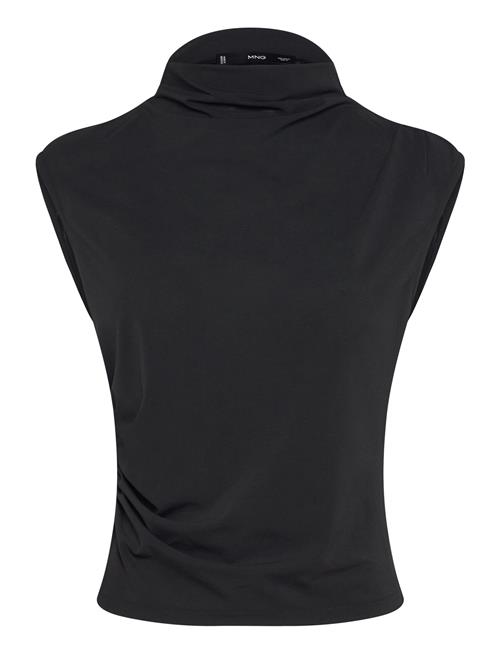 Mango | Fine-Knit Draped Top | XS