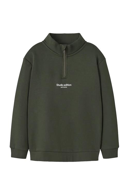 name it | Nkmbrody Ls Nreg Sweat Zip Bru Noos | 116