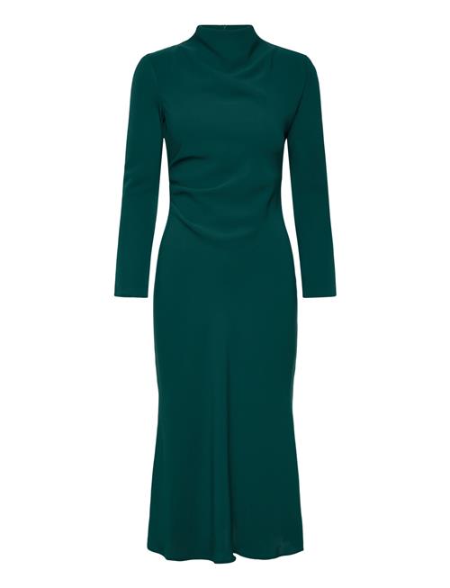 Mango | Ruched Dress With Draped Neckline | M