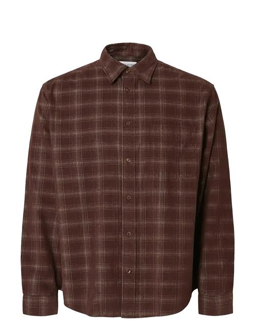 Selected | Slmregclaus Cord Yd Check Ls Shirt | L