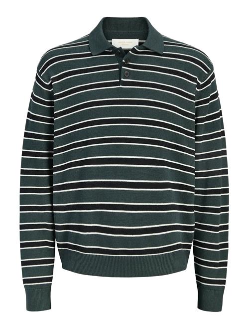 Jack & Jones | Jorargos Knit Stripe Polo Styd Aw25 | L