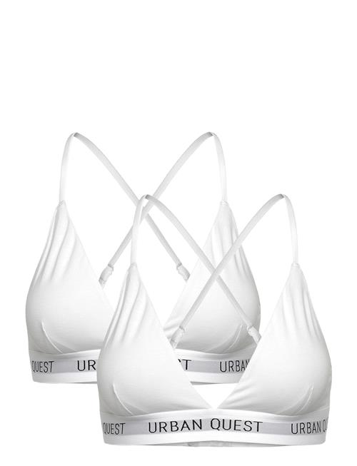 URBAN QUEST | 2-Pack Women Bamboo Triangle Bra | M