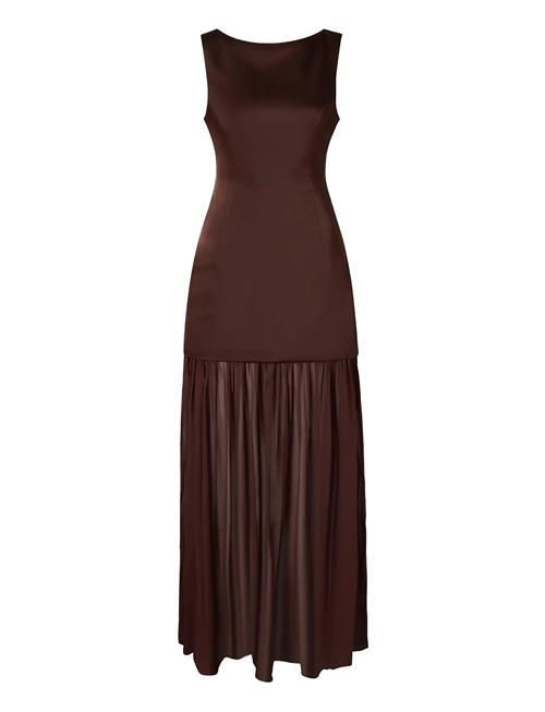 Malina | Karla Dropped Waist Chiffon Maxi Dress | 40