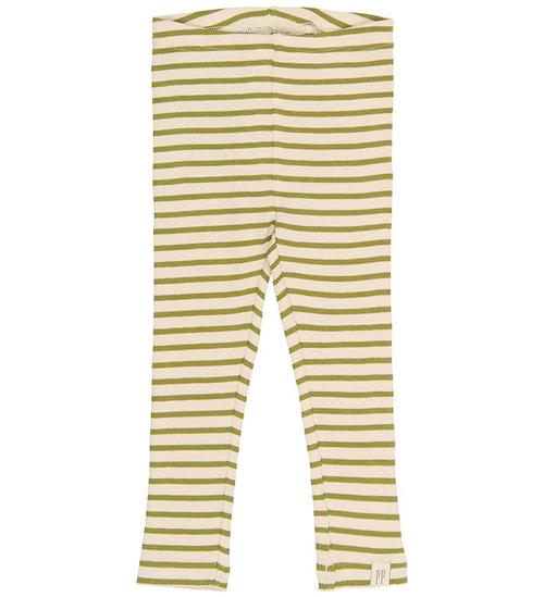 Petit Piao Leggings - Rib/Modal - PpSky - Mosstone Striped