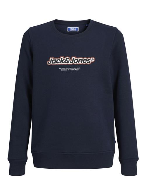 Jack & Jones Junior Sweatshirt 'Vesterbro Newton'  navy / brun / hvid