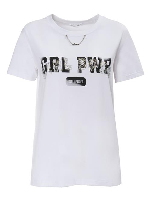 Influencer Shirts 'Girl Power'  sort / hvid