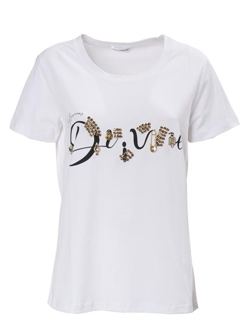 Influencer Shirts 'Dream'  guld / sort / hvid