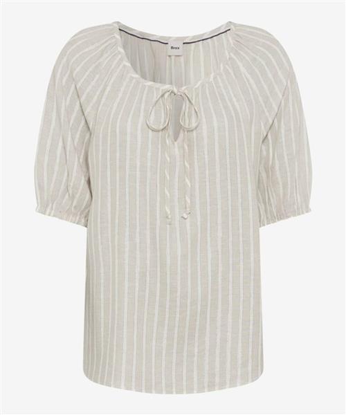 BRAX Bluse 'Viva'  stone / sølv / offwhite