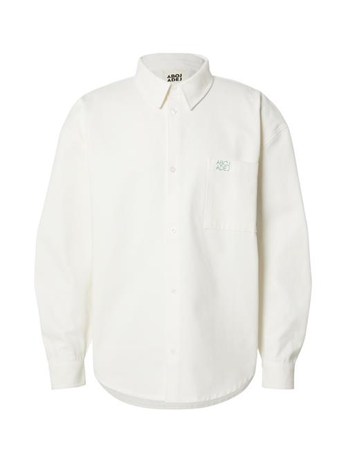 ABOJ ADEJ Skjorte 'Jemal'  mørkegrøn / offwhite