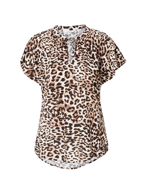 b.young Bluse 'BYMMJOELLA'  beige / lysebrun / sort