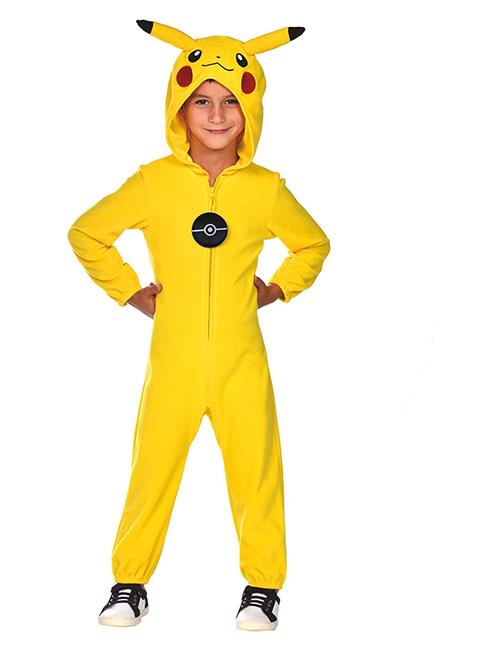 Amscan | Pokemon Pikachu One Pieces With Hood 6-8 | 116-128