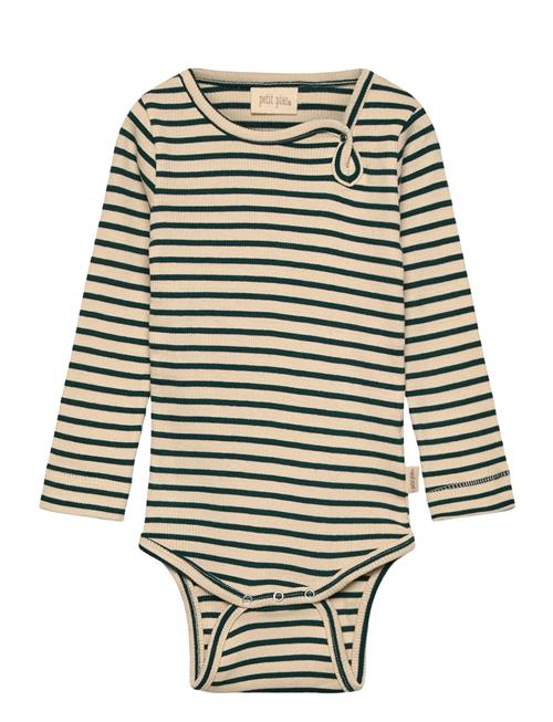 Petit Piao | Body L/S Modal Striped | 68