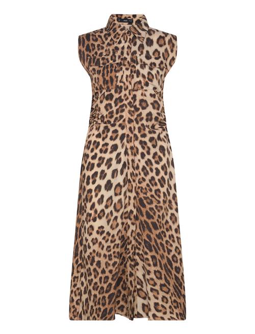 Mango | Leopard-Print Shirt Dress | L