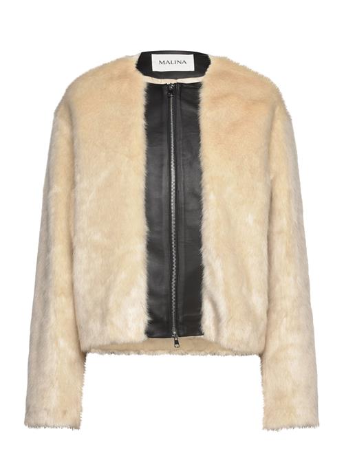 Malina | Engla Faux Fur And Leather Jacket | L