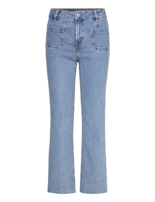Mango | Flared Cropped Jeans With Pockets | 38