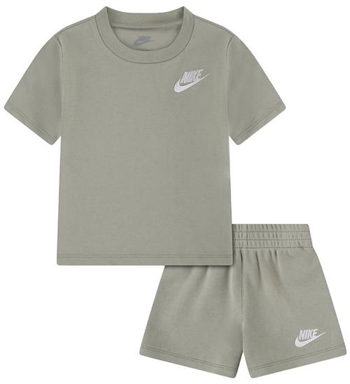 Nike Shortssæt - T-shirt/ Shorts - Spruce Fog