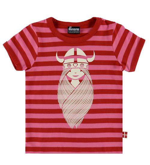 Danefæ T-shirt - Freja - Pink/DK Red