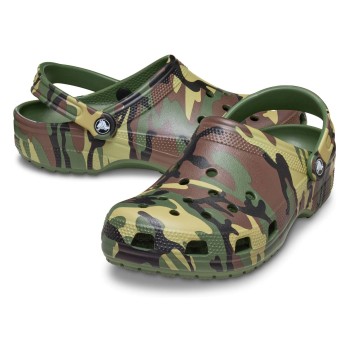 Crocs Classic Camo Clog Unisex Militærgrøn  US M8/W10 (EU 41-42)