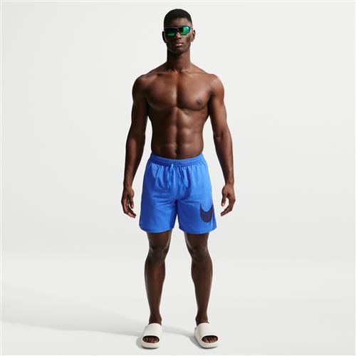 Nike Swim Breaker-volleyshorts (18 cm) med indershorts til mænd - blå