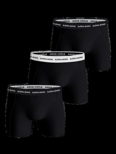 Björn Borg Cotton Stretch Boxer 3-pack Sort, XL