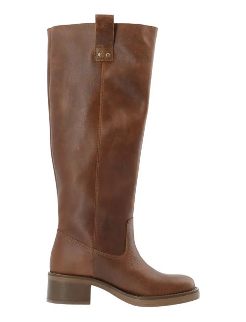 Bianco | Biamary Knee High Pull On Boot Pull Up Leather | 36