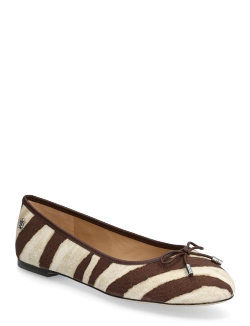 Lauren Ralph Lauren | Jayna Zebra-Print Canvas Flat | 37