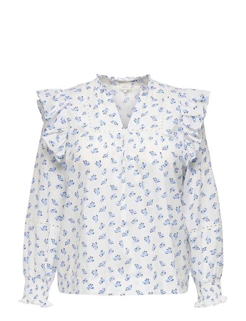 ONLY Carmakoma | Caridris Ls Frill Tape Top Aop | 54