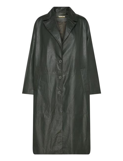 DEPECHE | Milledep Long Leather Jacket | M/L