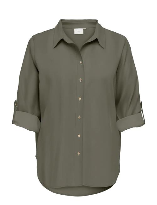 ONLY Carmakoma | Cargoa 3/4 Strap Linen Bl Shirt Cc Pnt | 52