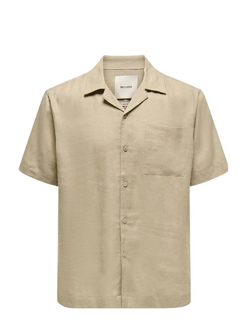 ONLY & SONS | Onslaurence Linen Resort Collar Ss Noos | S