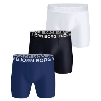 Björn Borg 3P Sports Microfiber Boxers Flerfarvet polyester Large Herre