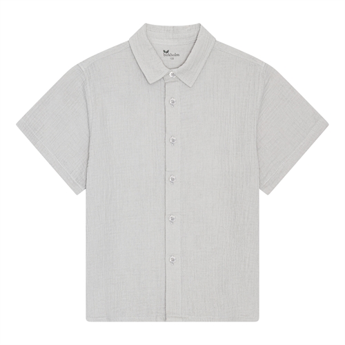 BIRKHOLM Muslin Skjorte Meleret Grå