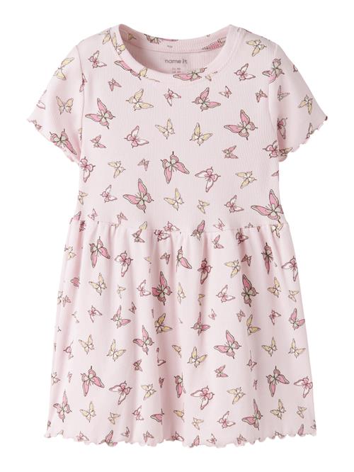 NAME IT Kjole Vemma Cradle Pink Butterflies